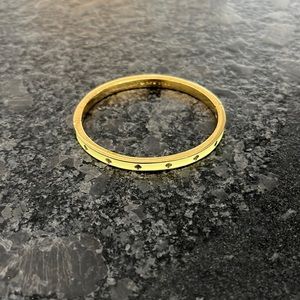 Kate Spade yellow and gold bangle